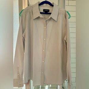 Liz Claiborne dress shirt, size L, pale grey, NWT